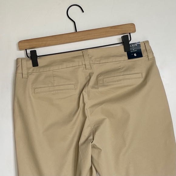 NWT!! J. CREW Factory 9” Frankie Bermuda Chino Shorts Light Khaki Preppy Size 6 - Picture 9 of 16